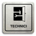Accept Piktogram "technici" (80 × 80 mm) (stříbrná tabulka - černý tisk)