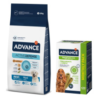 Advance + Dental Care Stick Medium/Maxi - 720 g zdarma - Maxi Adult 18 kg + Dental Care Stick Me