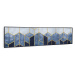 Klarstein Wonderwall Air Art Smart, infračervený ohřívač, 120 x 30 cm, 350 W, modrá čára