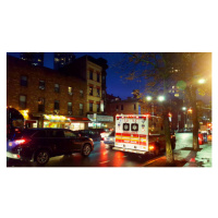 Fotografie FDNY  ambulance along Dekalb Avenue, Busà Photography, 40 × 22.2 cm