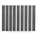 Náhradní plotové desky 9 ks WPC 170 cm šedé