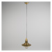 Vintage závěsná lampa bronzová se sklem - Pescador