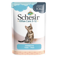 Schesir Cat Jelly Pouch 6 x 85 g - Kitten tuňák