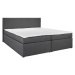 Manželská boxspring postel Lucy, 180x200, šedá