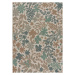Béžovo-zelený venkovní koberec Universal Floral, 65 x 200 cm