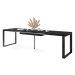 Jídelní stůl rozkládací Asali 120-270x76x80 cm (černá)