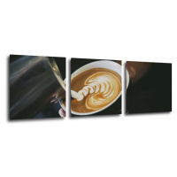 Impresi Obraz Káva capuccino - 90 x 30 cm (3 dílný)
