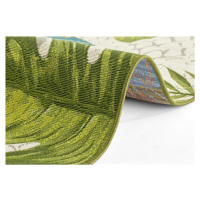 Kusový koberec Flair 105617 Tropical Leaves Turqouise Green – na ven i na doma 120x180 cm