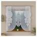Panelová dekorační záclona na žabky LEA bílá, šířka 45 cm výška 130 cm (cena za 1 kus panelu) My