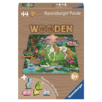 Dřevěné puzzle Jednorožec 44 dílků