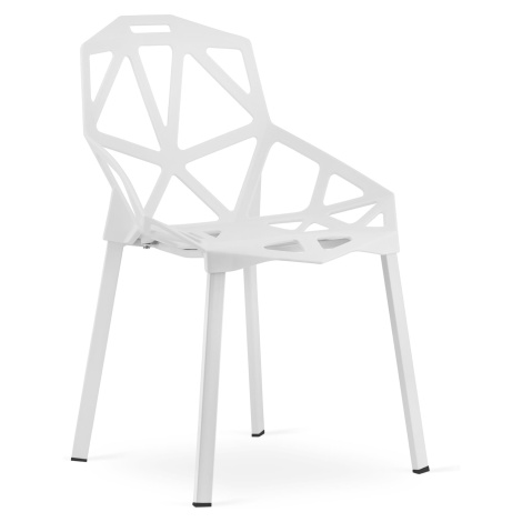 Bílá plastová židle ESSEN
