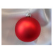 Vánoční ozdoby Malá vánoční koule 6 ks - červená matná