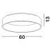 NOVA LUCE stropní svítidlo RANDO černý hliník a akryl LED 42W 230V 3000K IP20 6167240