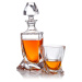 Dekorant Crystalite Bohemia whisky set Quadro v dárkovém saténovém balení 1+2