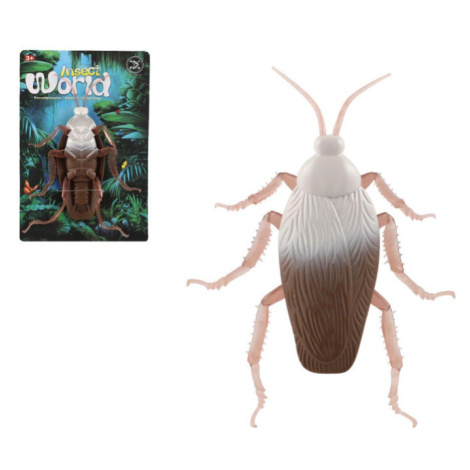 Šváb antistresový pevné tělo plast/silikon 14x22cm na kartě Teddies