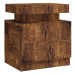 SHUMEE Noční stolek kouřový dub 45 × 35 × 52 cm dřevotříska, 326857