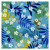 Ilustrace Botanical seamless pattern. Exotic twigs, sprigs,, Galina Kamenskaya, (40 x 40 cm)