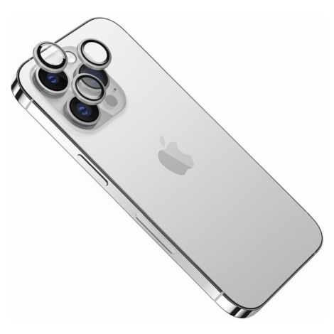 FIXED ochranná skla fotoaparátů Apple iPhone 13 Pro/13 Pro Max stříbrná