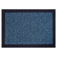 GRUND Rohožka do domácnosti HERRINGBONE modrá Rozměr: 50x70 cm