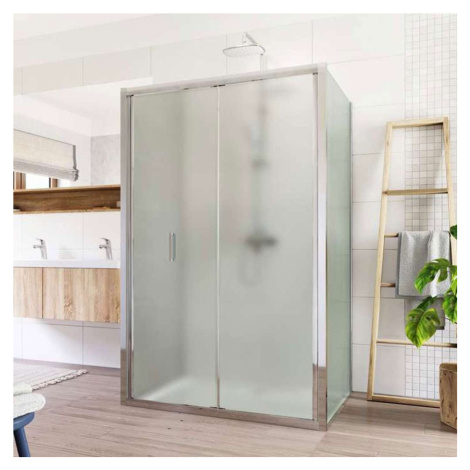 Mereo Sprchový kout, Lima, obdélník do prostoru U, zalamovací, 120x90x120 cm, chrom ALU, sklo Po