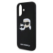 Karl Lagerfeld Liquid Silicone Double Heads MagSafe kryt iPhone 16 Plus černý