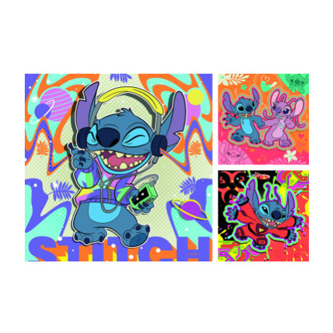 Puzzle Disney: Stitch 3x49 dílků RAVENSBURGER