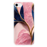 iSaprio Pink Blue Leaves pro iPhone SE 2020