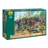 Vojenské hry (AoB) figurky 8059 Středověká rolnická armáda (1:72)