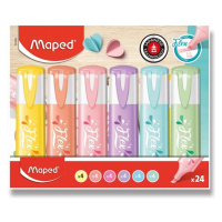 Zvýrazňovač Maped Fluo Peps Pastel sada 24 ks Maped