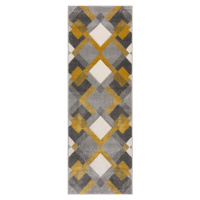 Žluto-šedý běhoun 80x230 cm Nimbus – Flair Rugs