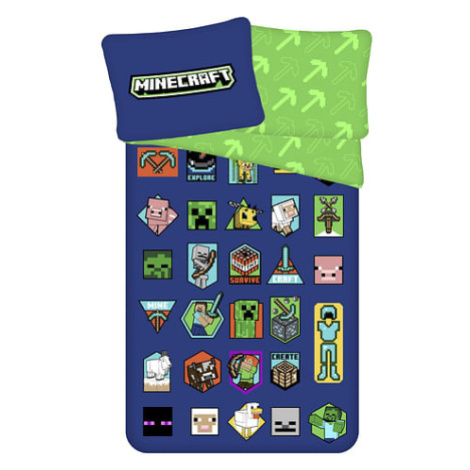 Povlečení Minecraft - Badges Jerry Fabrics