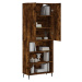 vidaXL Skříň highboard kouřový dub 69,5 x 34 x 180 cm kompozitní dřevo