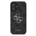 Guess PU 4G Metal Logo Zadní Kryt pro iPhone 16 Grey