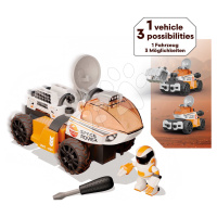 Stavebnice vesmírné autíčko 3v1 Space Rover Discovery Set Smoby 50 dílků se šroubovákem a figurk