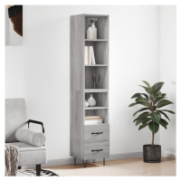 vidaXL Skříň highboard šedá sonoma 34,5 x 34 x 180 cm kompozitní dřevo