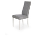 Jídelní židle BHARANI, bílá/světle šedá