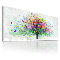 Obraz na plátně BUTTERFLY TREE B různé rozměry Ludesign ludesign obrazy: 120x50 cm