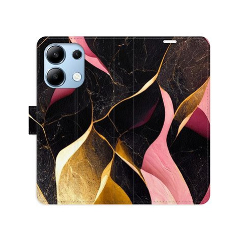 iSaprio flip pouzdro Gold Pink Marble 02 pro Xiaomi Redmi Note 13