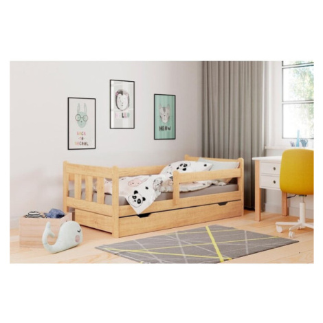 Dětská postel Tommy 80x160, borovice, ÚP, bez matrace, masiv