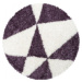 Ayyildiz koberce Kusový koberec Tango Shaggy 3101 lila kruh Rozměry koberců: 160x160 (průměr) kr