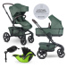 EASYWALKER - Kočárek kombinovaný Jimmey 2v1 Pine Green LITE RWS + KIDDY Evoluna i-size 2 + zákla