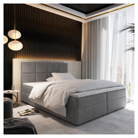 MSL Kontinentální čalouněná postel LENKA (140 x 200 cm) Barva látky: COSMIC 160