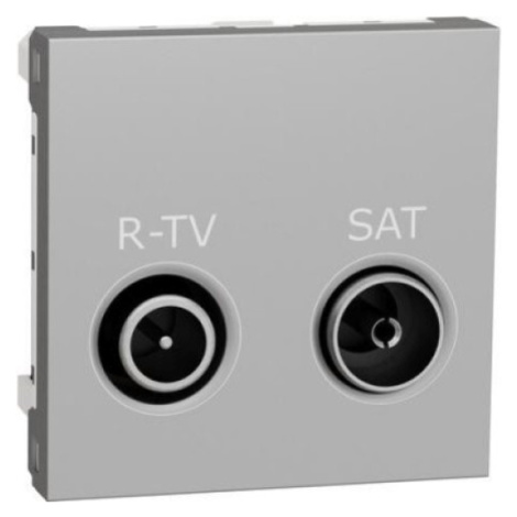 Schneider Electric Nová Unica televizní zásuvka TV/R+SAT individuální aluminium NU345430