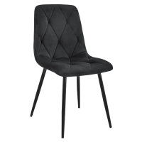 Ak furniture Prošívaná čalouněná židle Artis černá