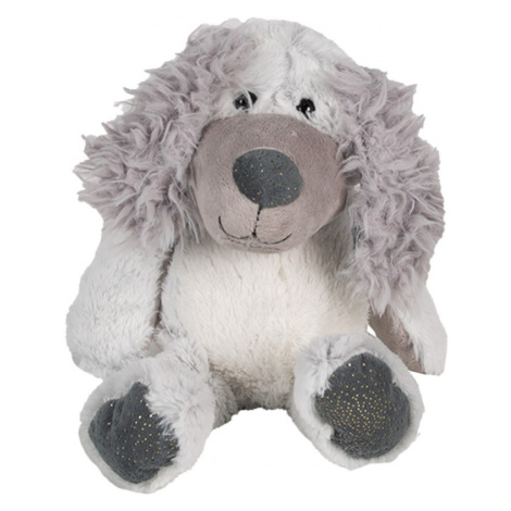 Šedý plyšový pes – 32 cm Clayre & Eef
