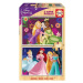 EDUCA Dřevěné puzzle Disney princezny 2 × 50 dílků