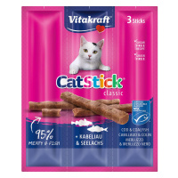 Vitakraft Cat Stick® treska obecná a treska tmavá MSC 10× 3 ks