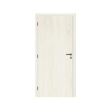 SOLODOOR Interiérové dveře SMART Plné, šířka 800 mm, levé, ANDORRA WHITE, oblá boční hrana