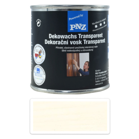 PNZ Dekorační vosk Transparent 0.25 l Bílý