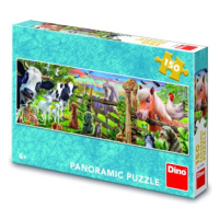 Puzzle Farma 150 dílků panoramic DINO